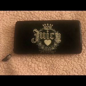 Juicy Couture Black Velvet Wallet